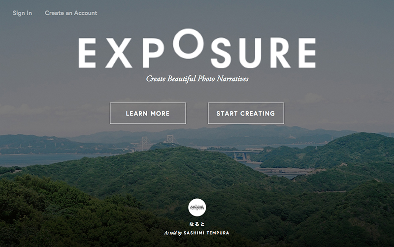 Exposure home page